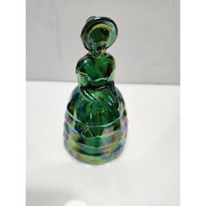 Summit Art Glass Melanie Southern Belle Emerald Carnival #23 series June 1982